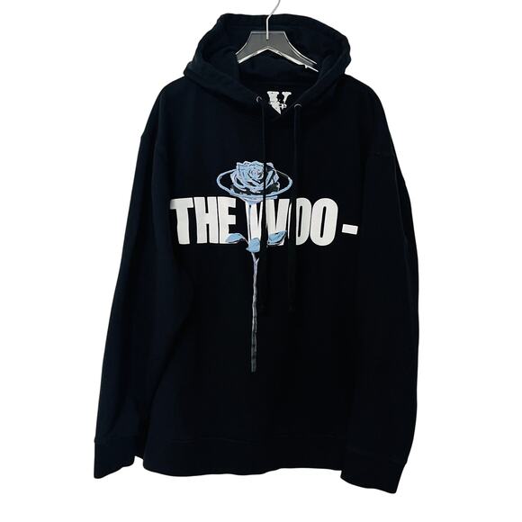Vlone X Pop Smoke The Woo Hoodie Pullover Hoodie Mens XL - Picture 1 of 7